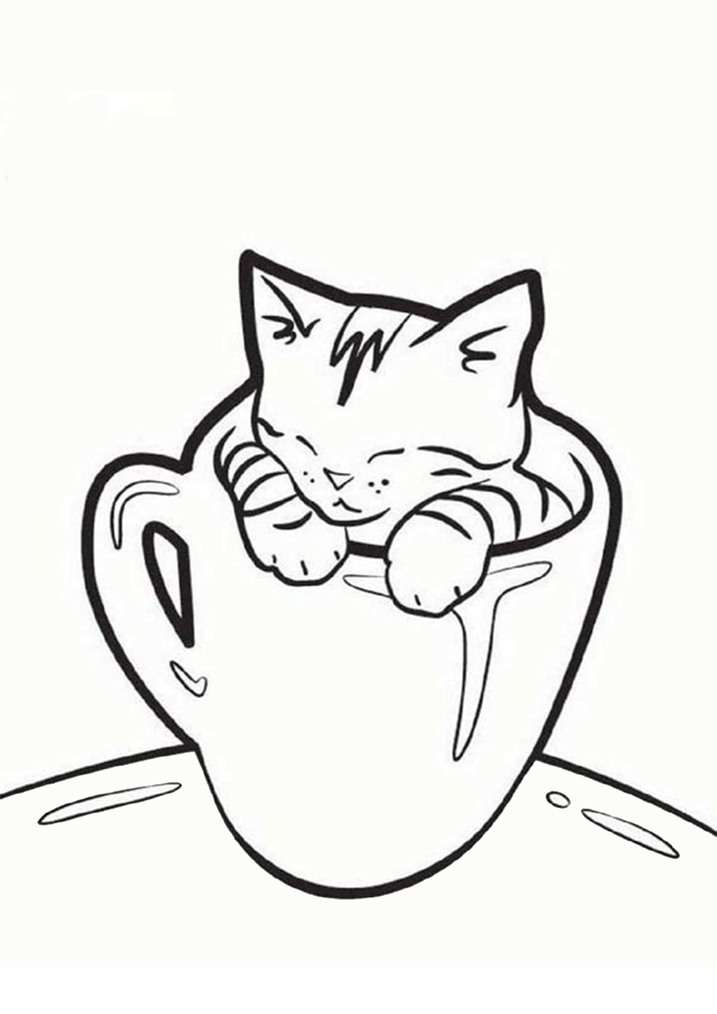 free printable kitten pictures to color