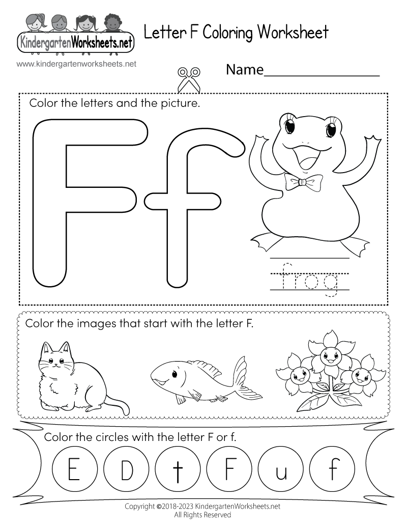 f worksheet