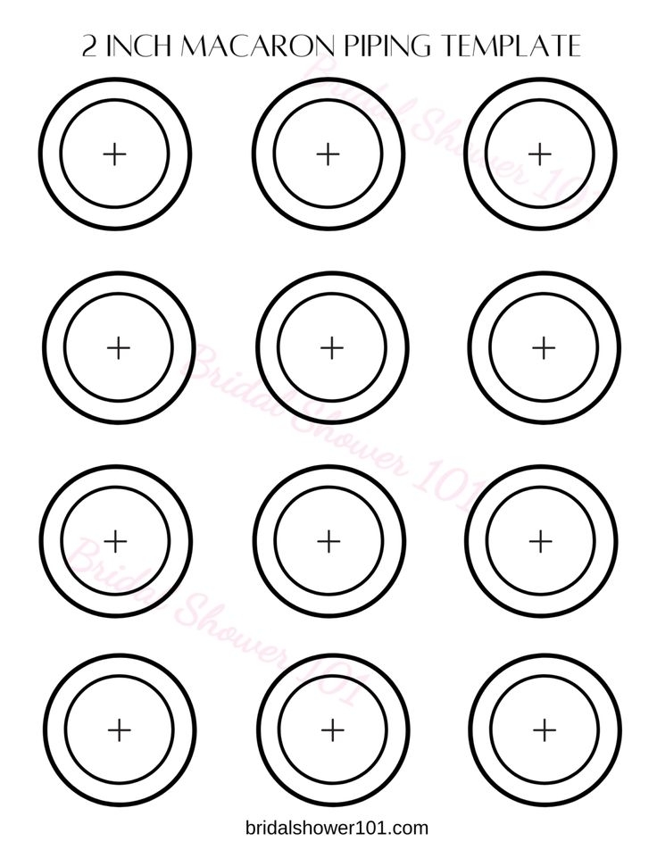free printable macaroni piping template