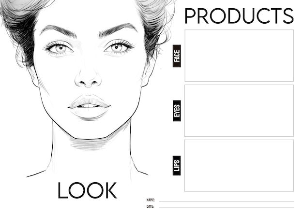 Free Printable Makeup Face Template Infoupdate