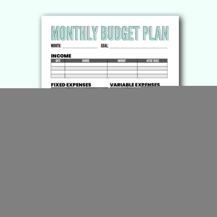 Free Printable Monthly Budget Worksheet Pdf Budgeting Worksheets