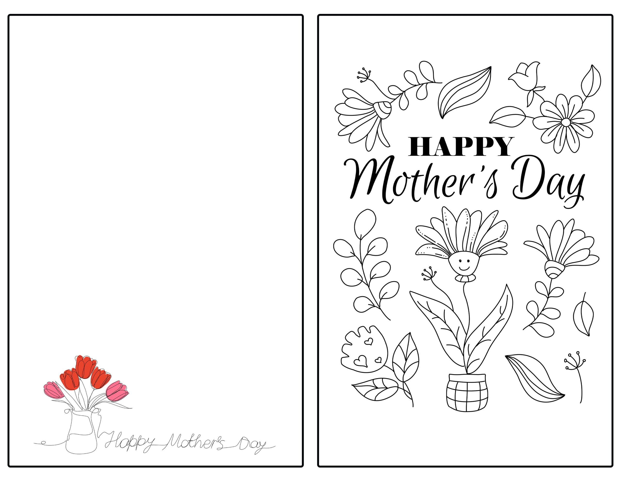 printable mothers day pictures to color