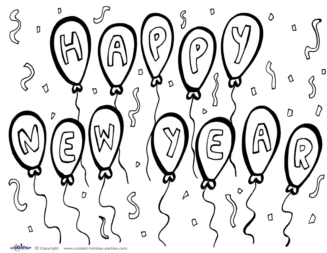 Free Printable New Year Coloring Pages 2025 Free Magnus E Andresen