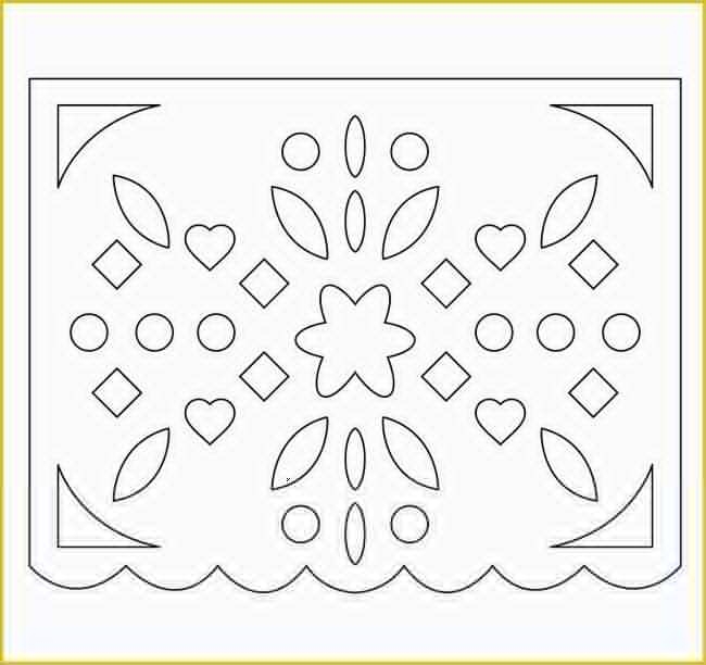 Free Printable Papel Picado Template Of How To Make Easy Papel Picado 