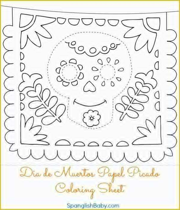 Free Printable Papel Picado Template Of Printable Papel Picado
