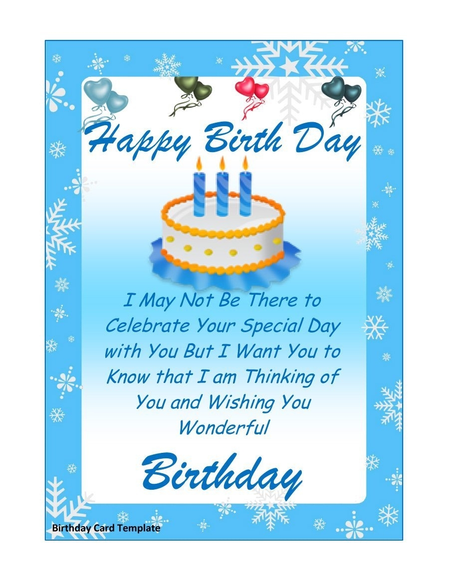create free printable birthday card