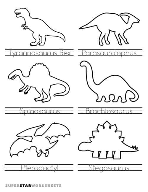 Free Printable Pictures Dinosaur Outline Download Free Printable