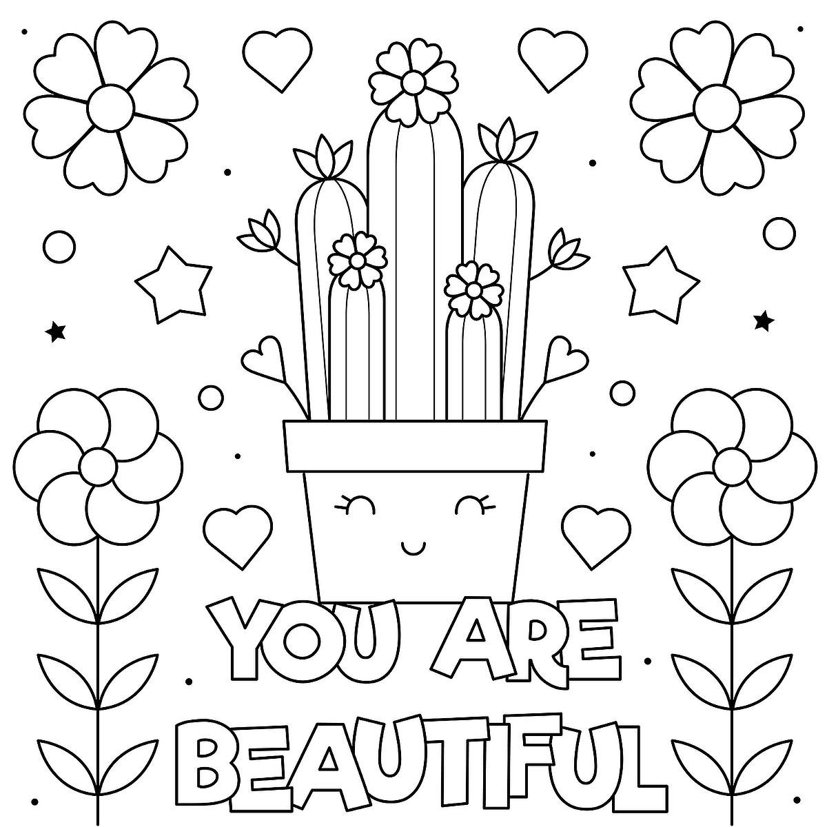 Free Printable Positive Coloring Pages Printable Coloring Pages Free 