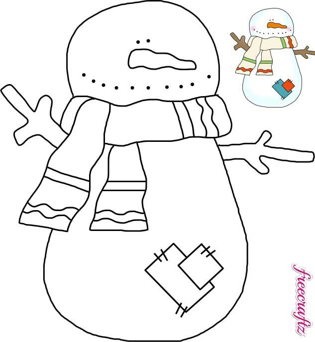 Free Printable Primitive Snowman Patterns Printable World Holiday