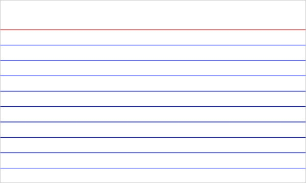1 printable index card
