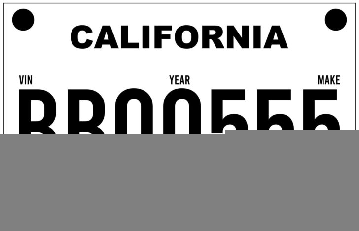 Free Printable Printable License Plate Template Printable Templates