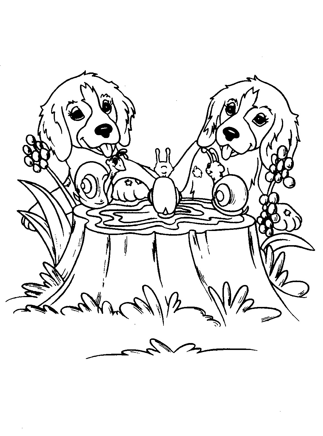 free coloring pages of puppies