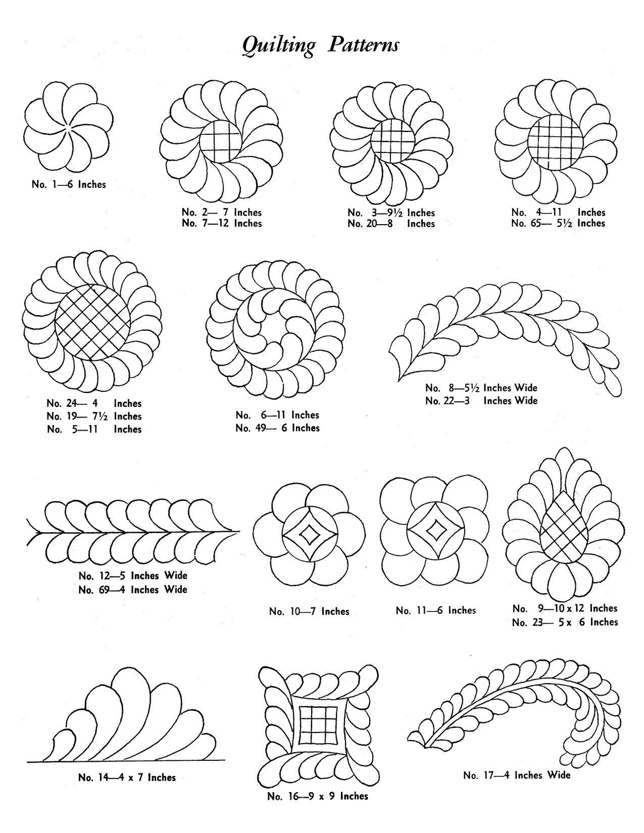free printable quilting templates