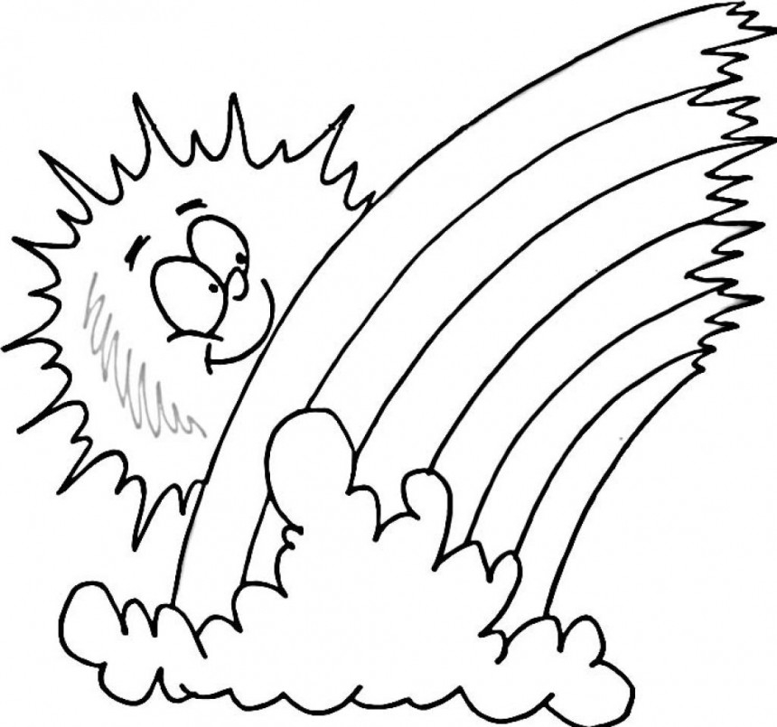 Free Rainbow Coloring Pages
