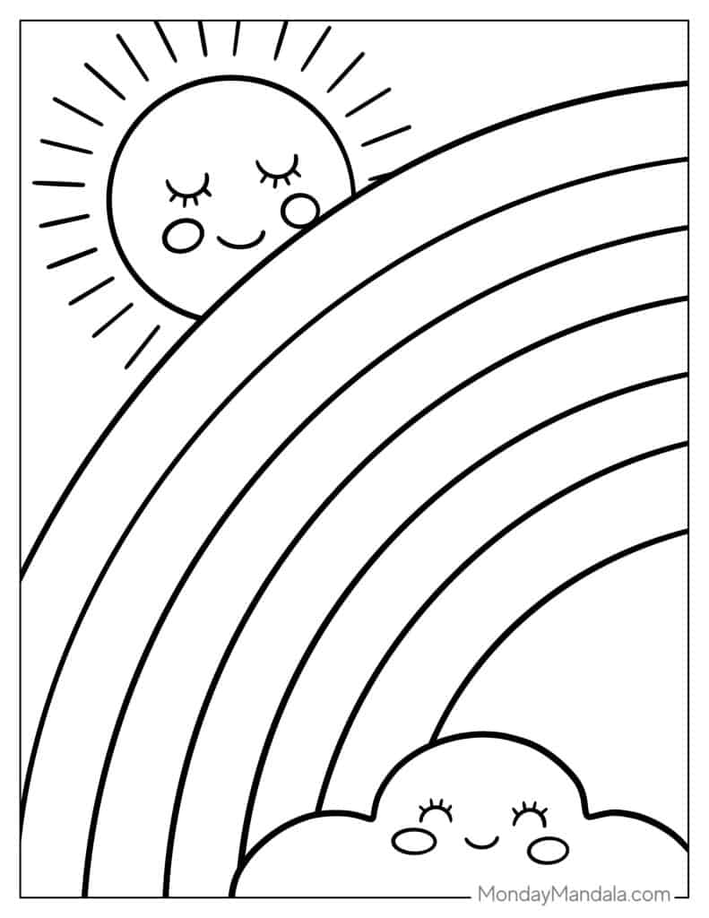 Free Printable Rainbow Coloring Pages What Mommy Does 58 OFF