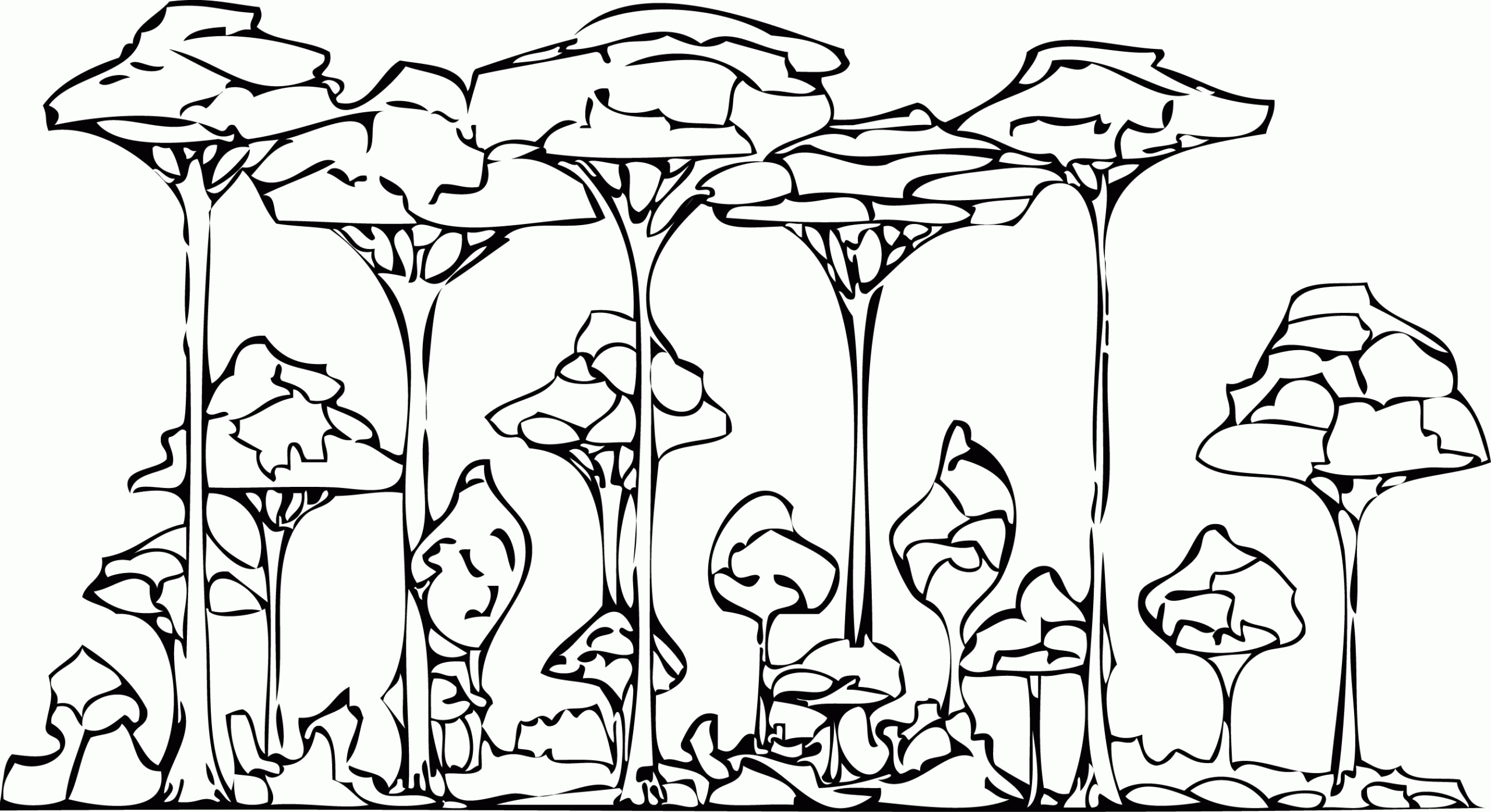 Free Printable Rainforest Coloring Pages Coloring Home