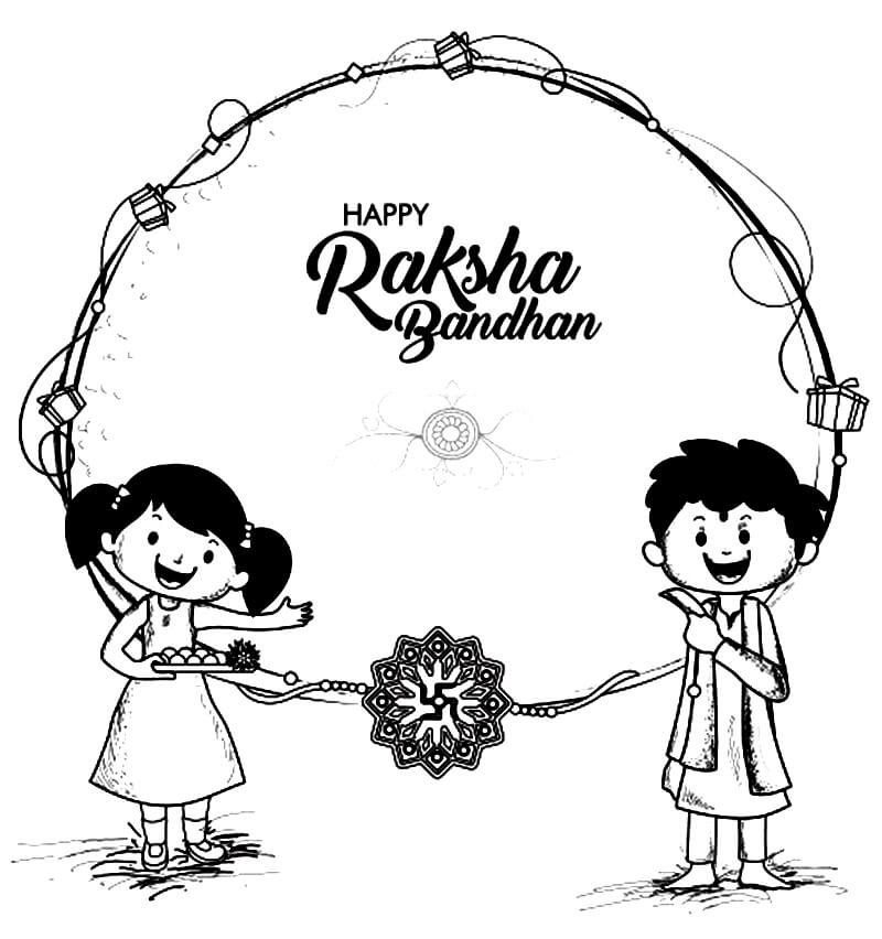 raksha bandhan card printable