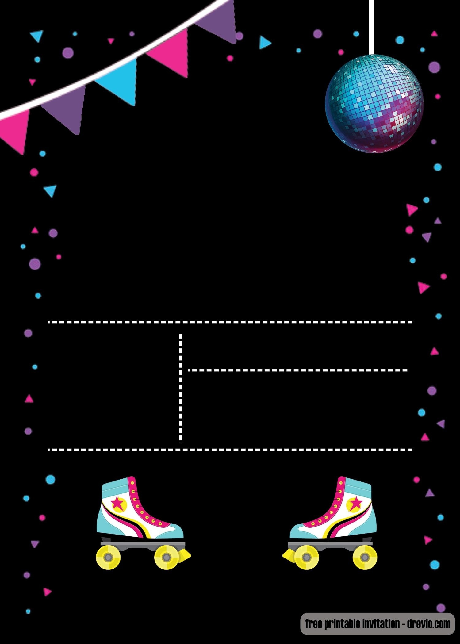 Free Printable Roller Skate Template Free Printable