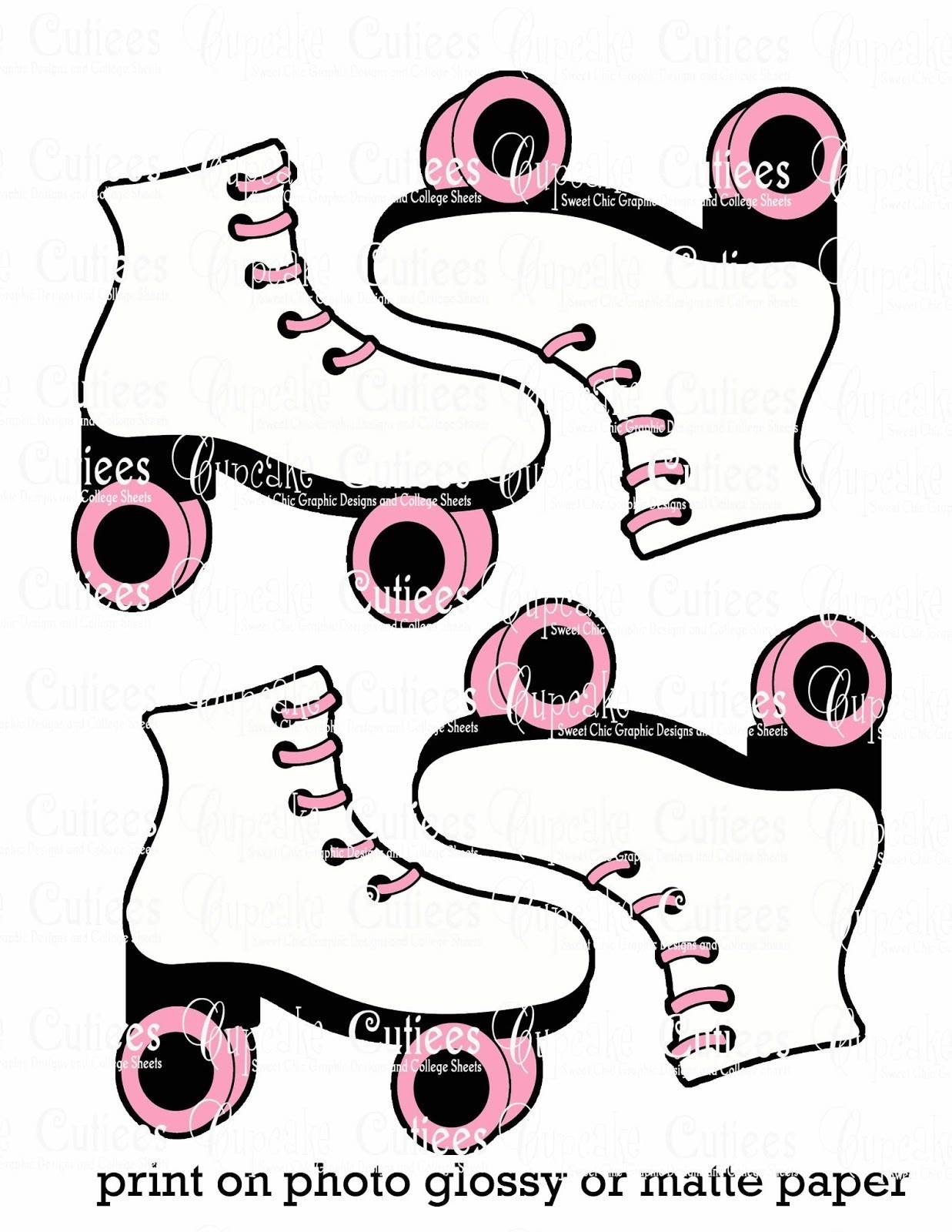 free printable roller skate template
