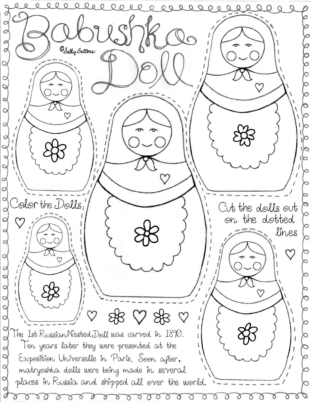 doll template free printable