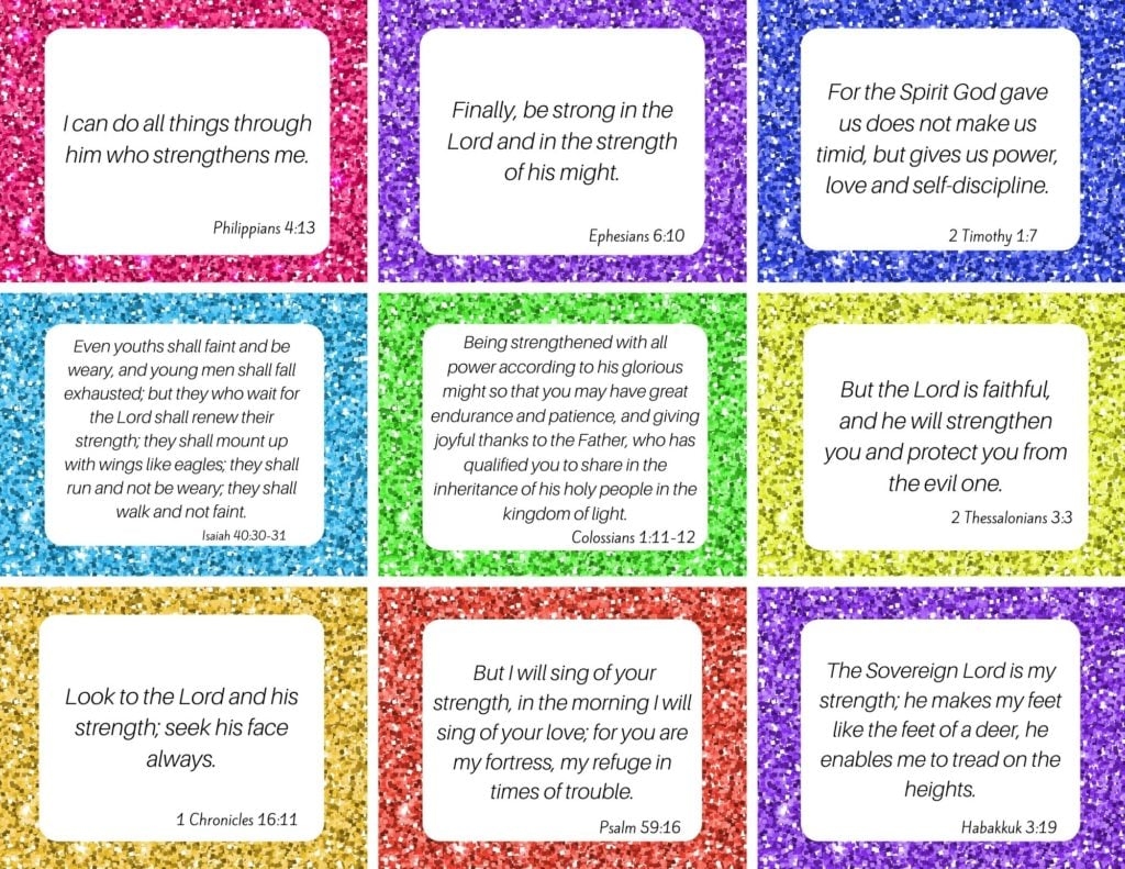 strength cards for adults printable