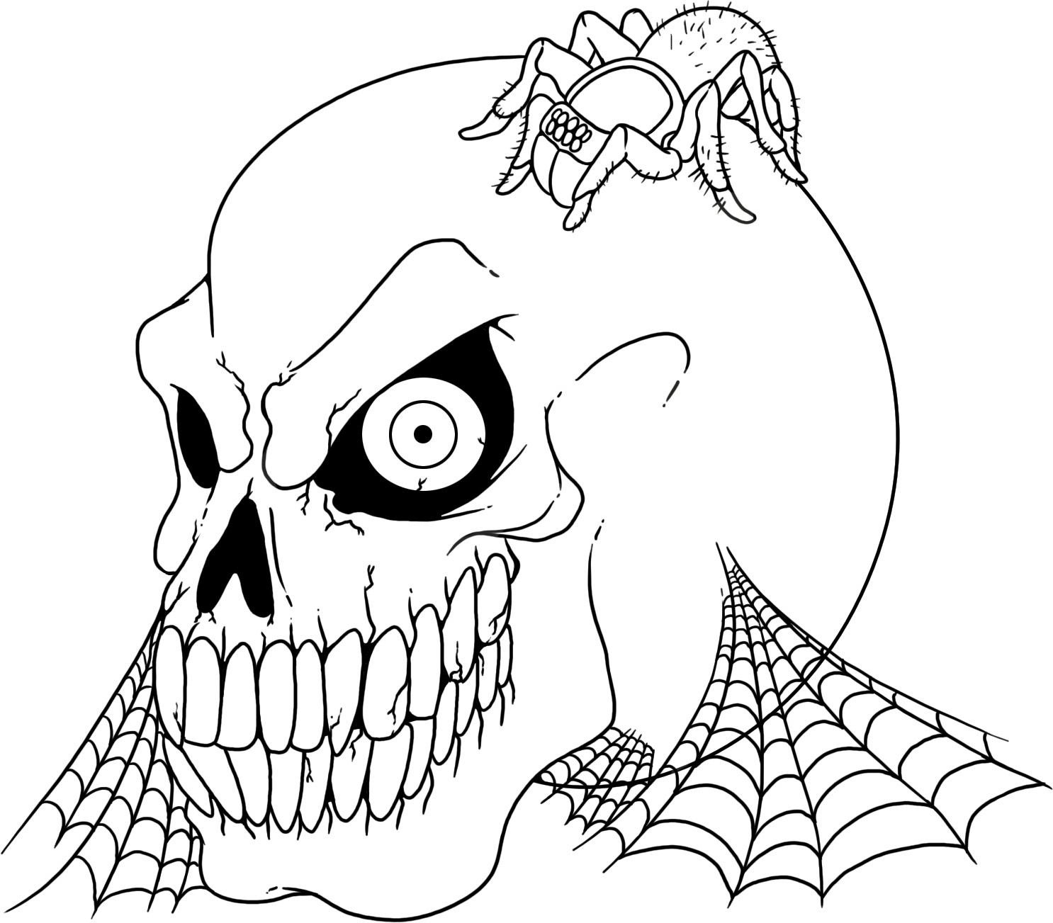 Coloring Pages Skull