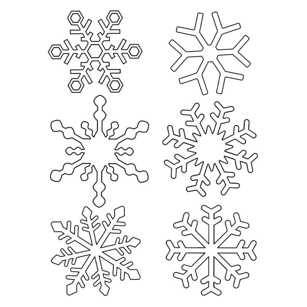 free snowflake template printable