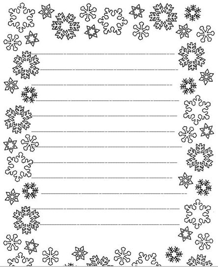 Free Printable Snowflake Writing Paper Get What You Need For Free