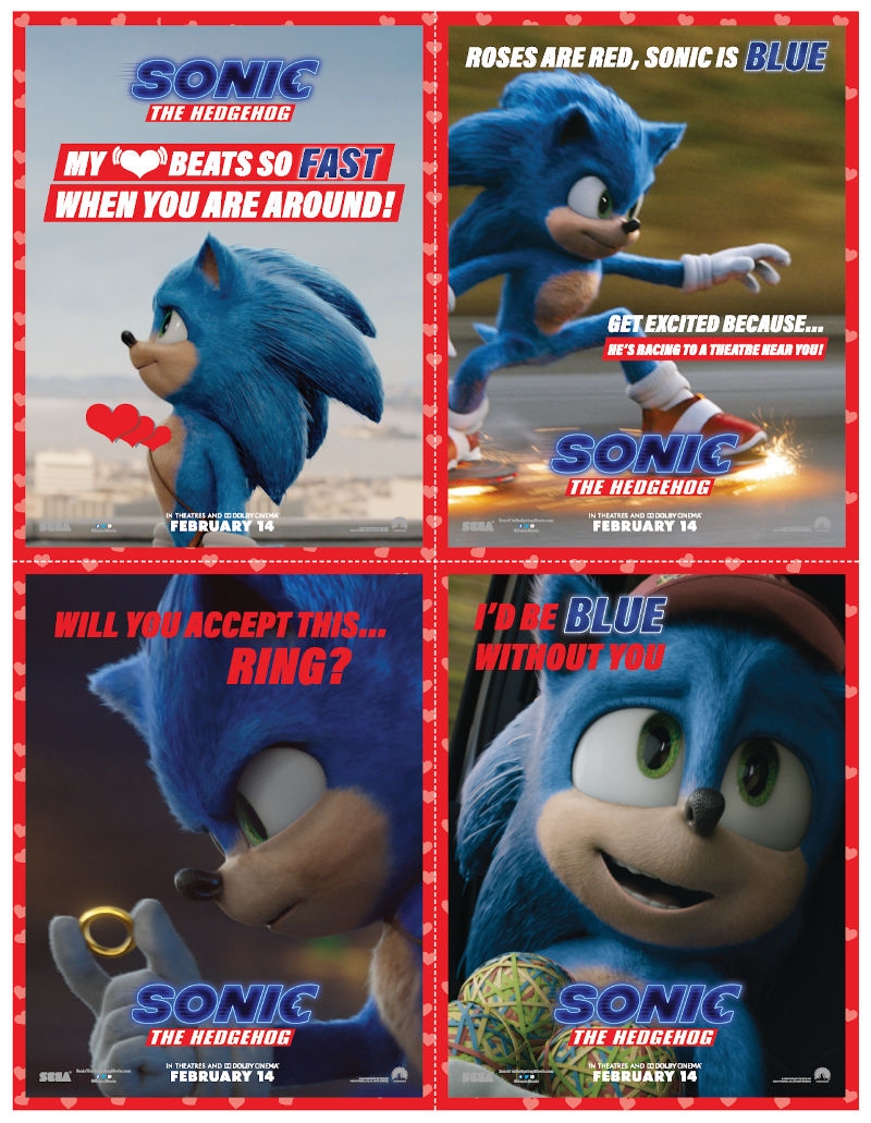 sonic valentines cards free printable
