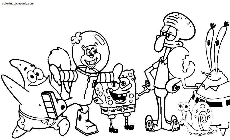 Free Printable Spongebob 3 Coloring Pages Spongebob Coloring Pages