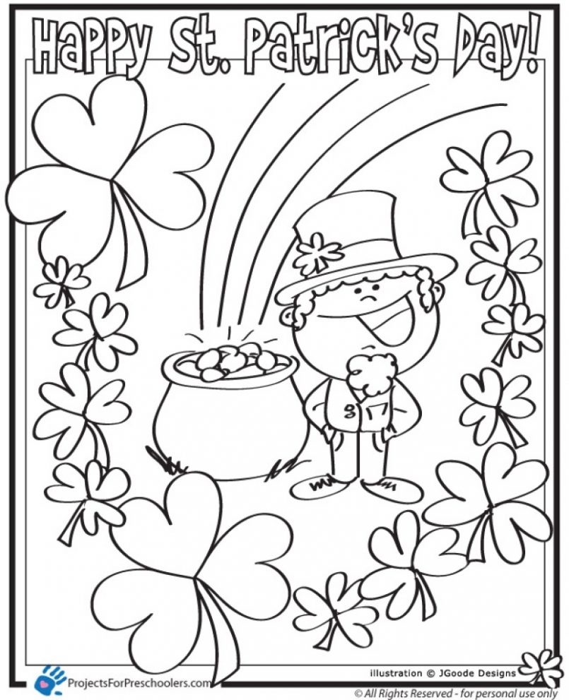 Free Printable St Patrick's Day Coloring Pages