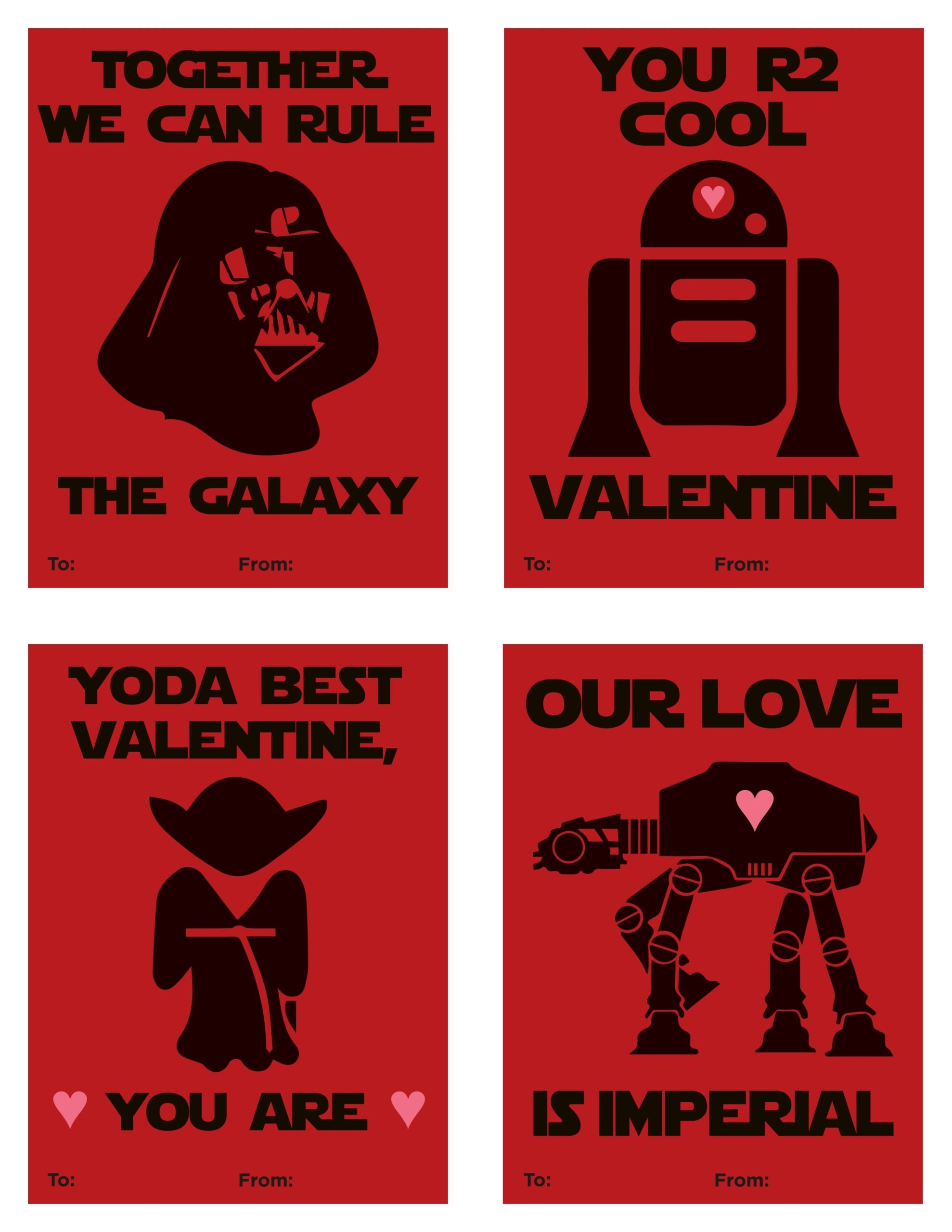 Free Printable Star Wars Valentines Valentine 39 s Day 2016 Star Wars