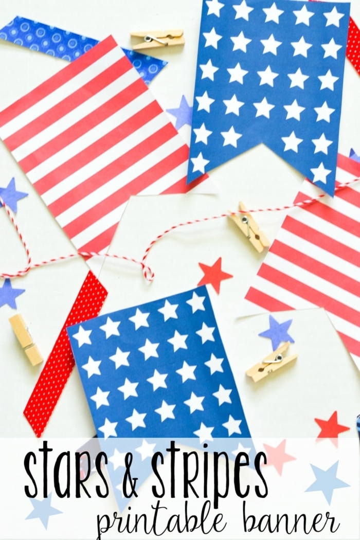 Free Printable Stars And Stripes Banner Download Free Printable Stars 