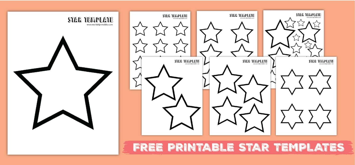 free templates for stars