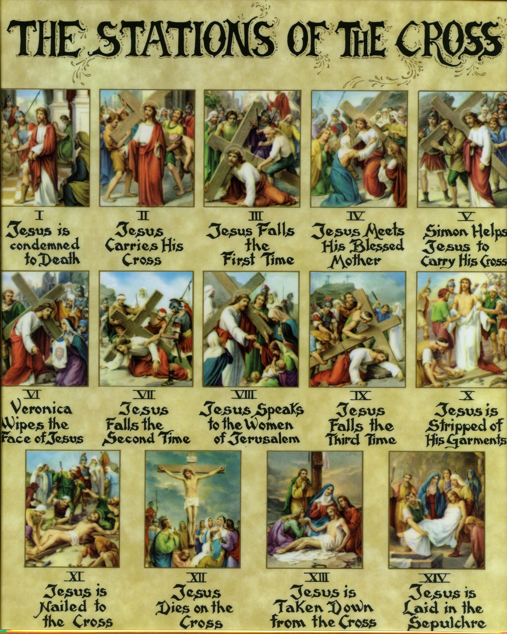 stations of the cross printable cards