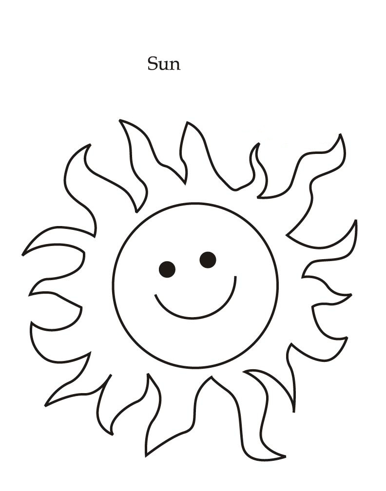 Coloring Pages Of The Sun