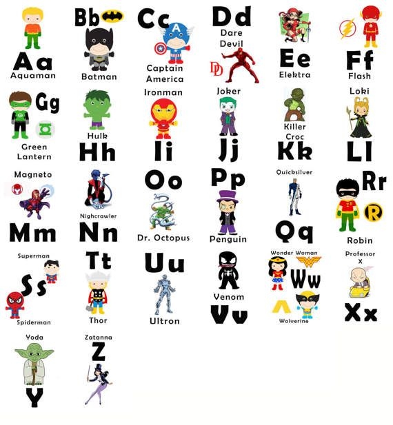 Free Printable Superhero Flash Cards Motochimp