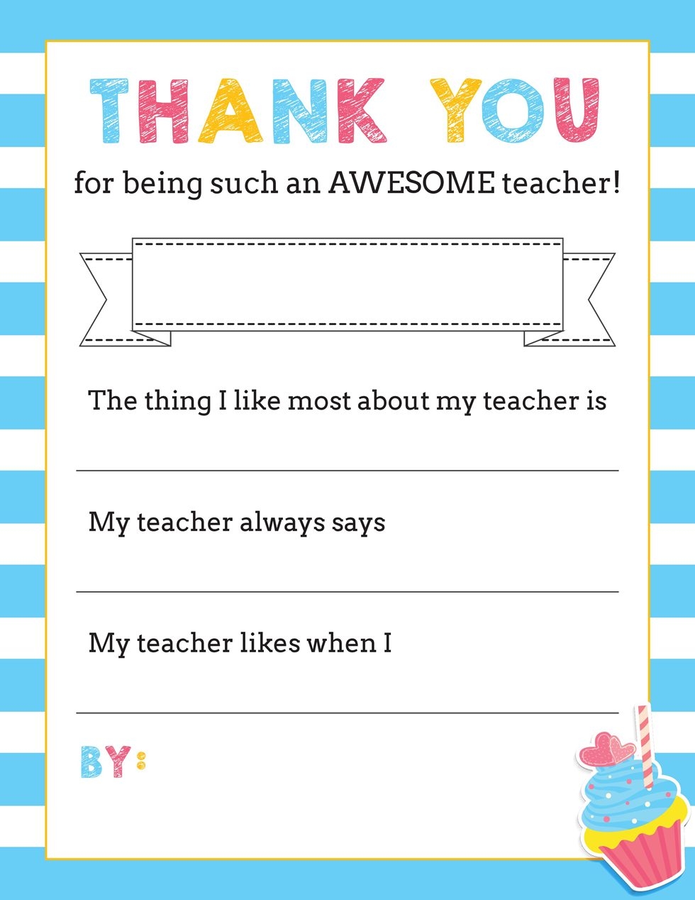1 fan teacher appreciation cards printable