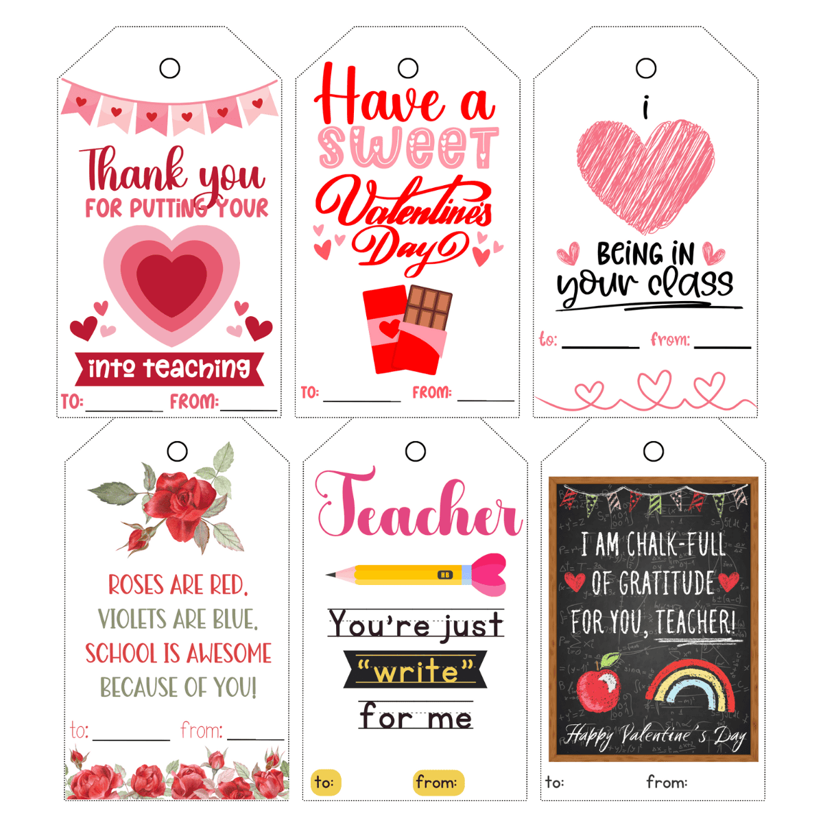Free Printable Teacher Valentine Gift Card Holders Prudent Penny Pincher