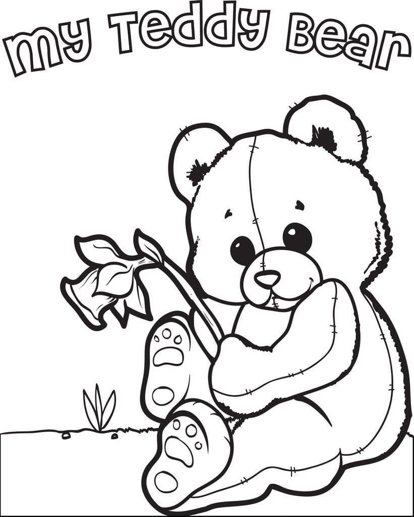 Free Printable Teddy Bear Coloring Page Free Printable Coloring Pages