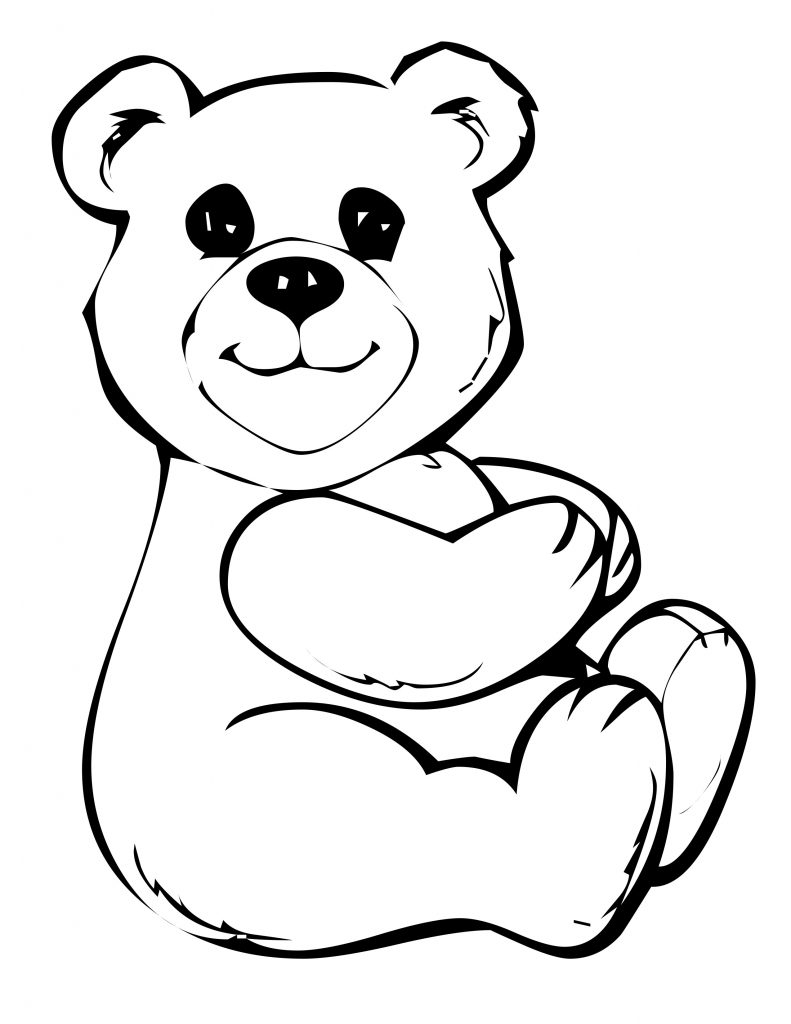 free coloring pages teddy bear