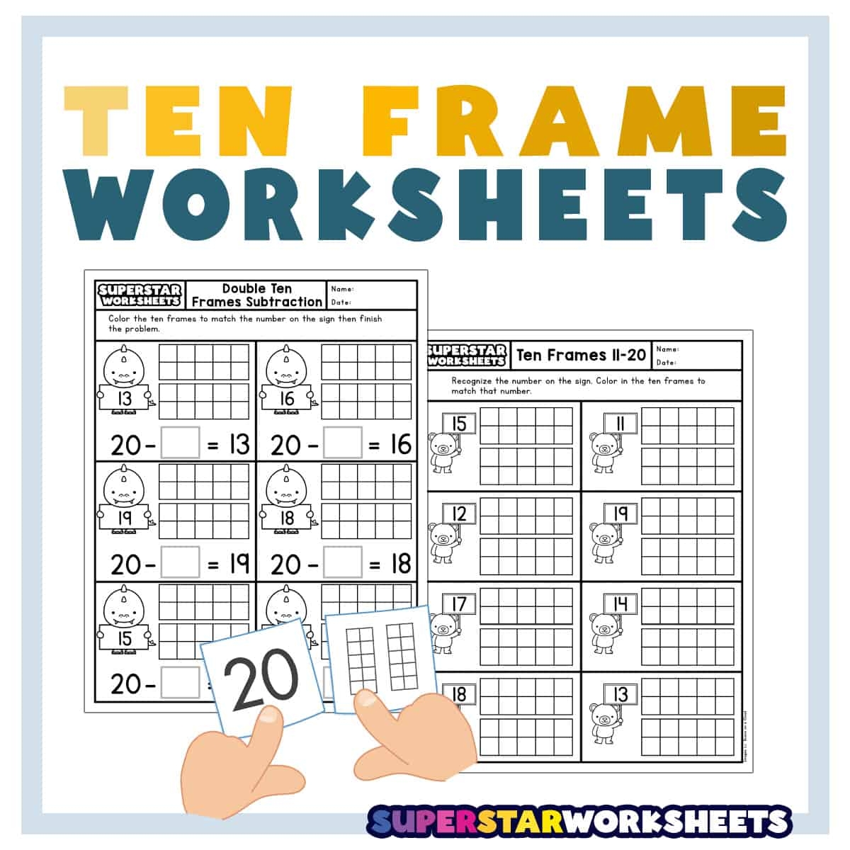 Free Printable Ten Frame Worksheets 11 20 Year Infoupdate