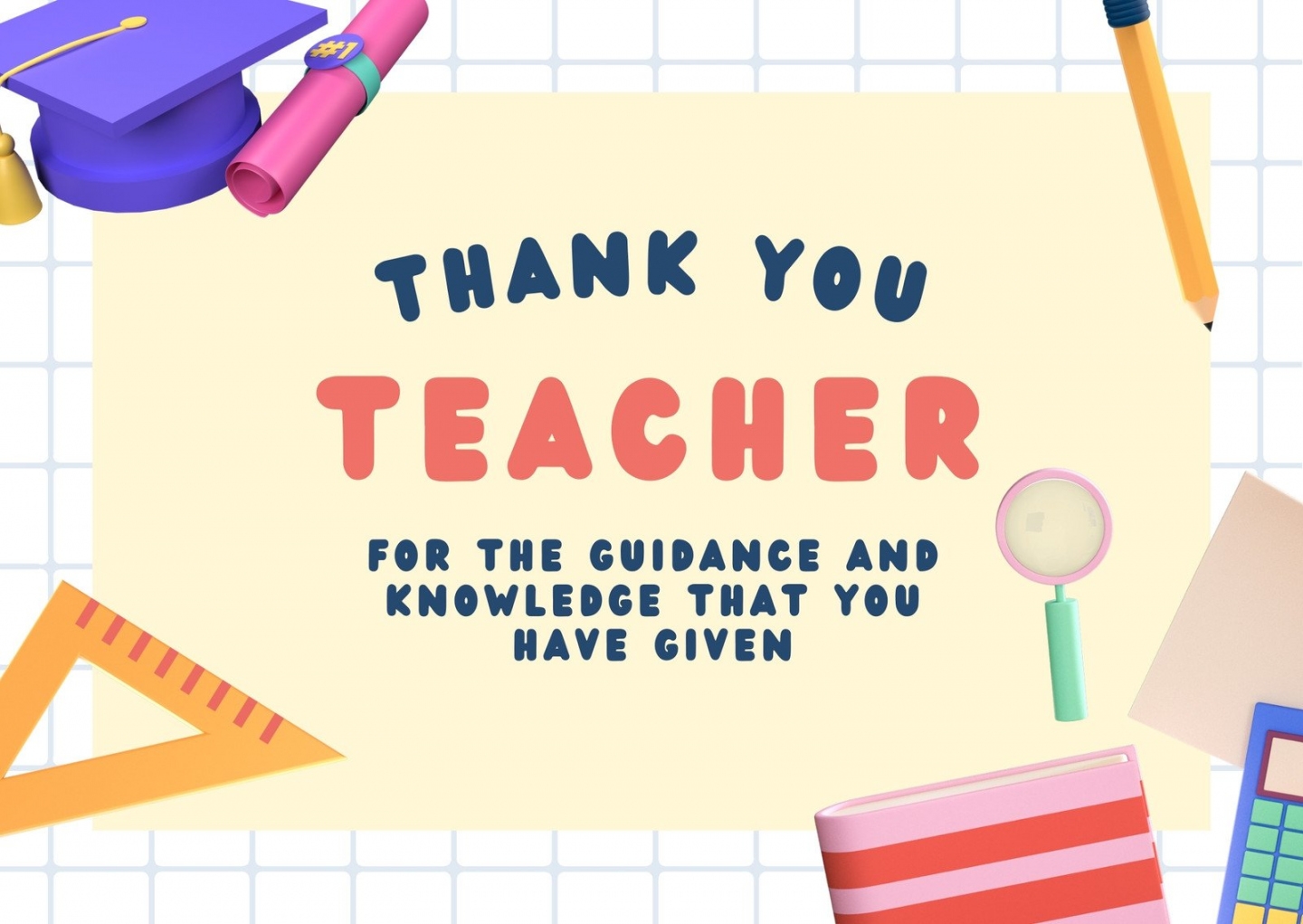 Free Printable Thank You Cards For Teachers FREE Printable HQ