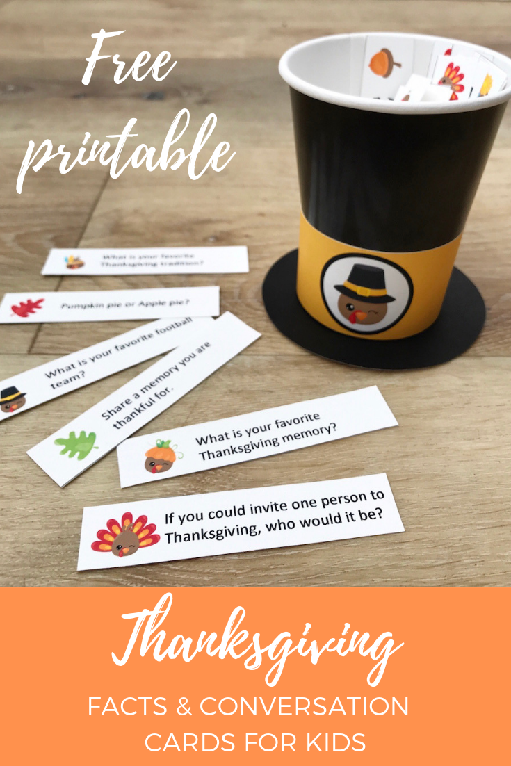 Free Printable Thanksgiving Conversation Cards For Kids Giggles Galore
