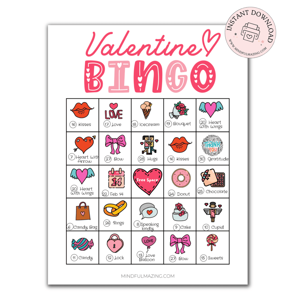 Free Printable Valentine Bingo Game Cards Download Free Printable