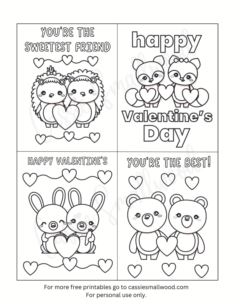 Free Printable Valentine Cards To Color Download Free Printable
