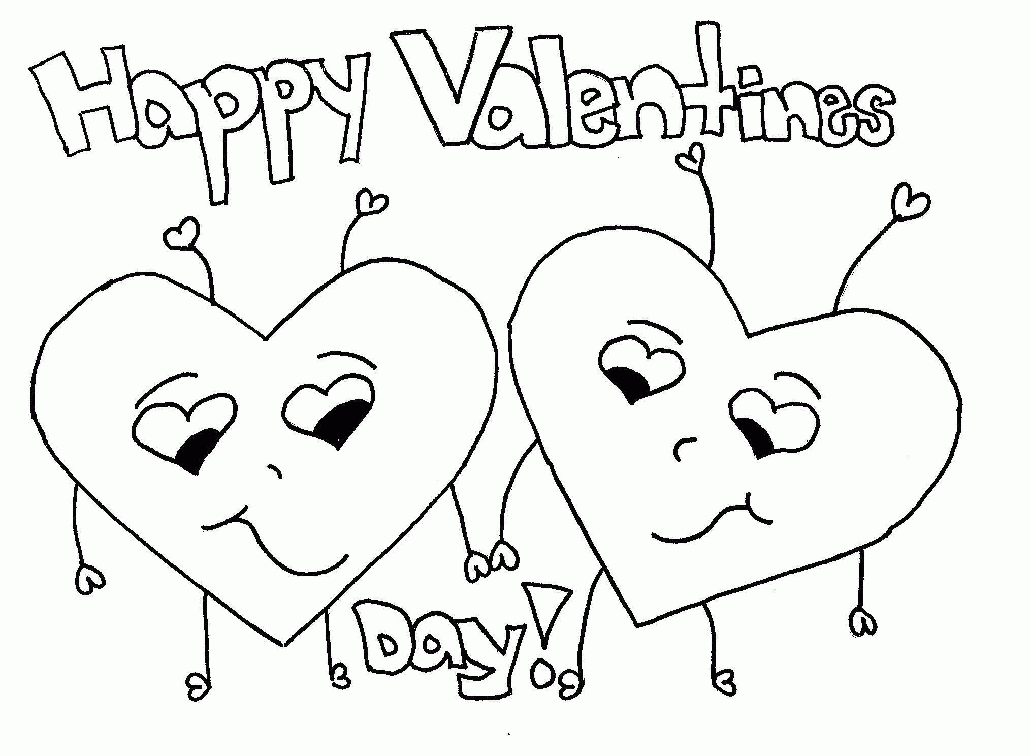 Coloring Valentine Pages