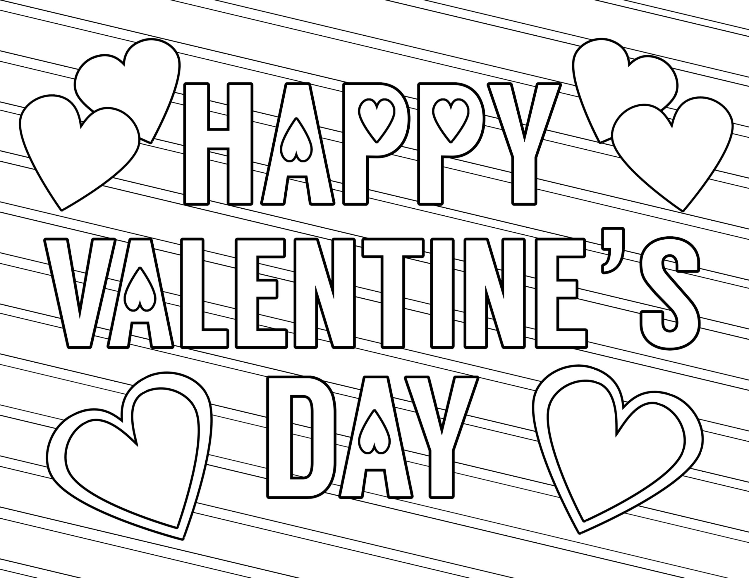 valentine coloring cards printable