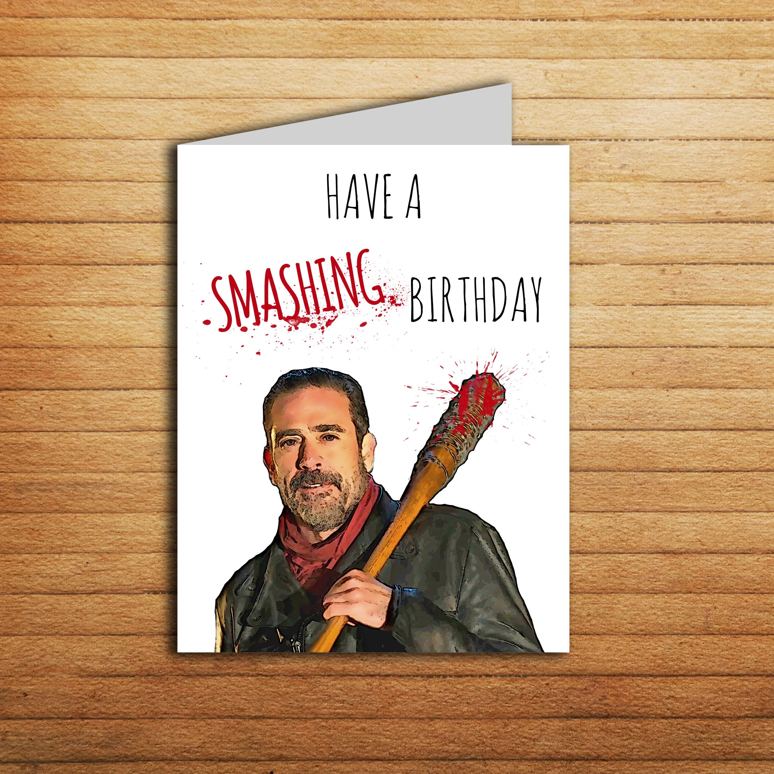 Free Printable Walking Dead Birthday Card Free Templates Printable