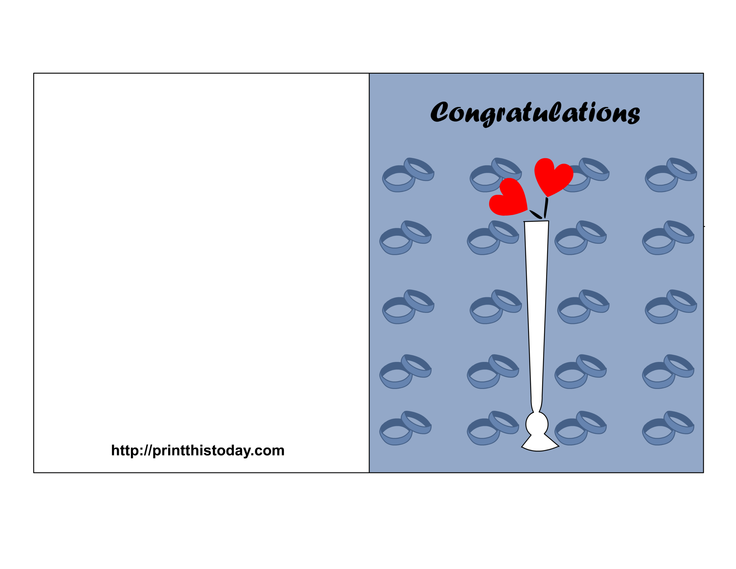 Free Printable Wedding Congratulations Card Template Printable Templates